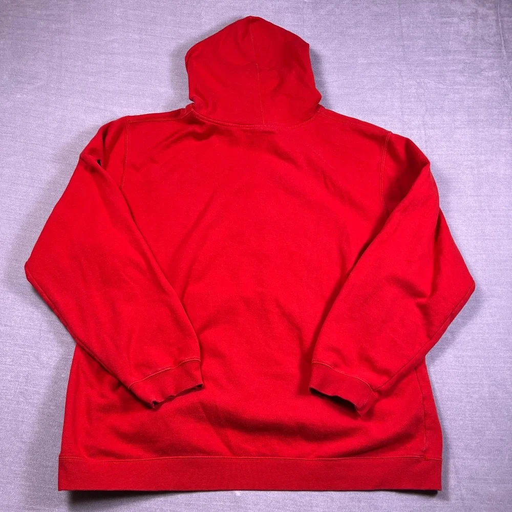 Adidas Chicago Bulls‎ Embroidered Logo Fleece Hoodie Mens 2XL Red Cotton Blend